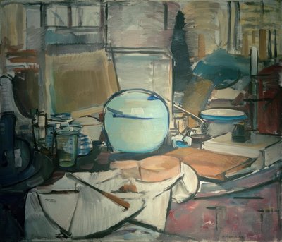 Natura morta con vaso di zenzero I da Piet Mondrian